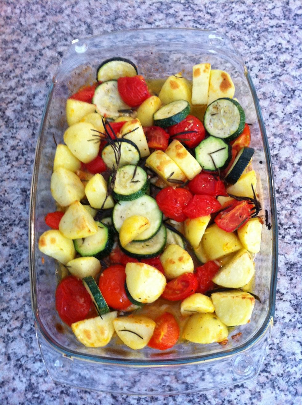 Finished! Mmm... the smell of rosemary is so good \ue415!