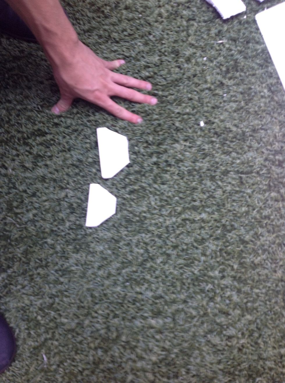 Finished normal and large foam board tail wings.