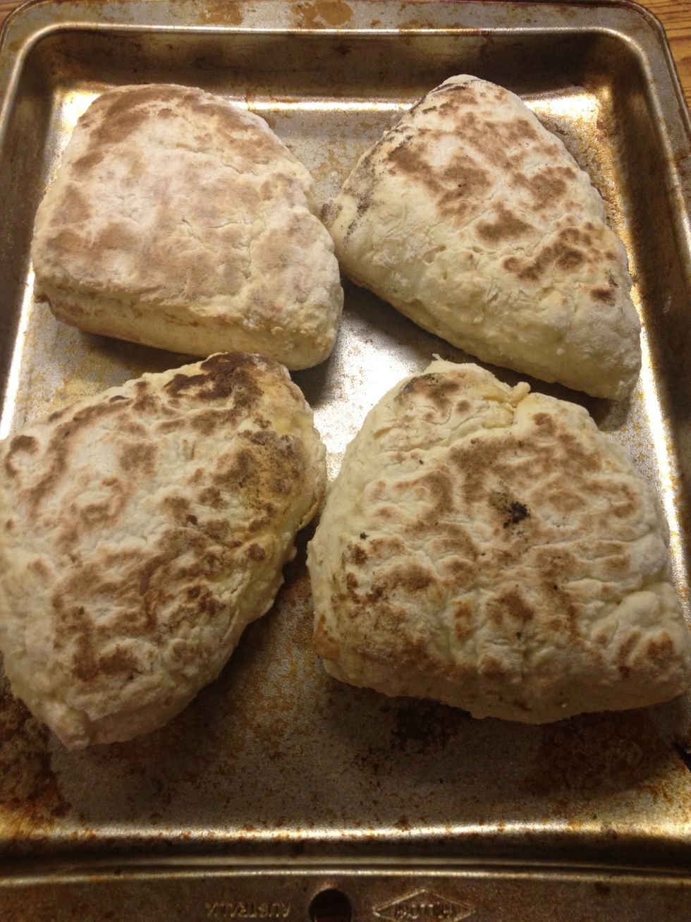 Finished now cover with a cloth to keep the crust soft