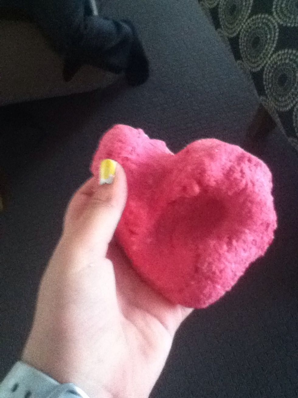 Finished product. I didn't get to take photos of the other steps cuz my hands