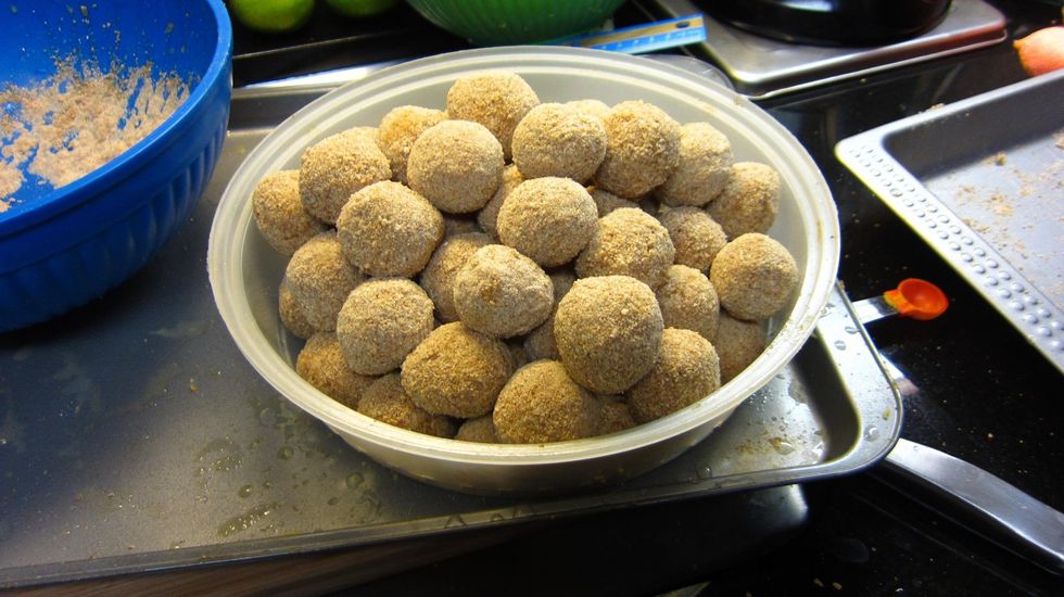 Finished ready for frying.