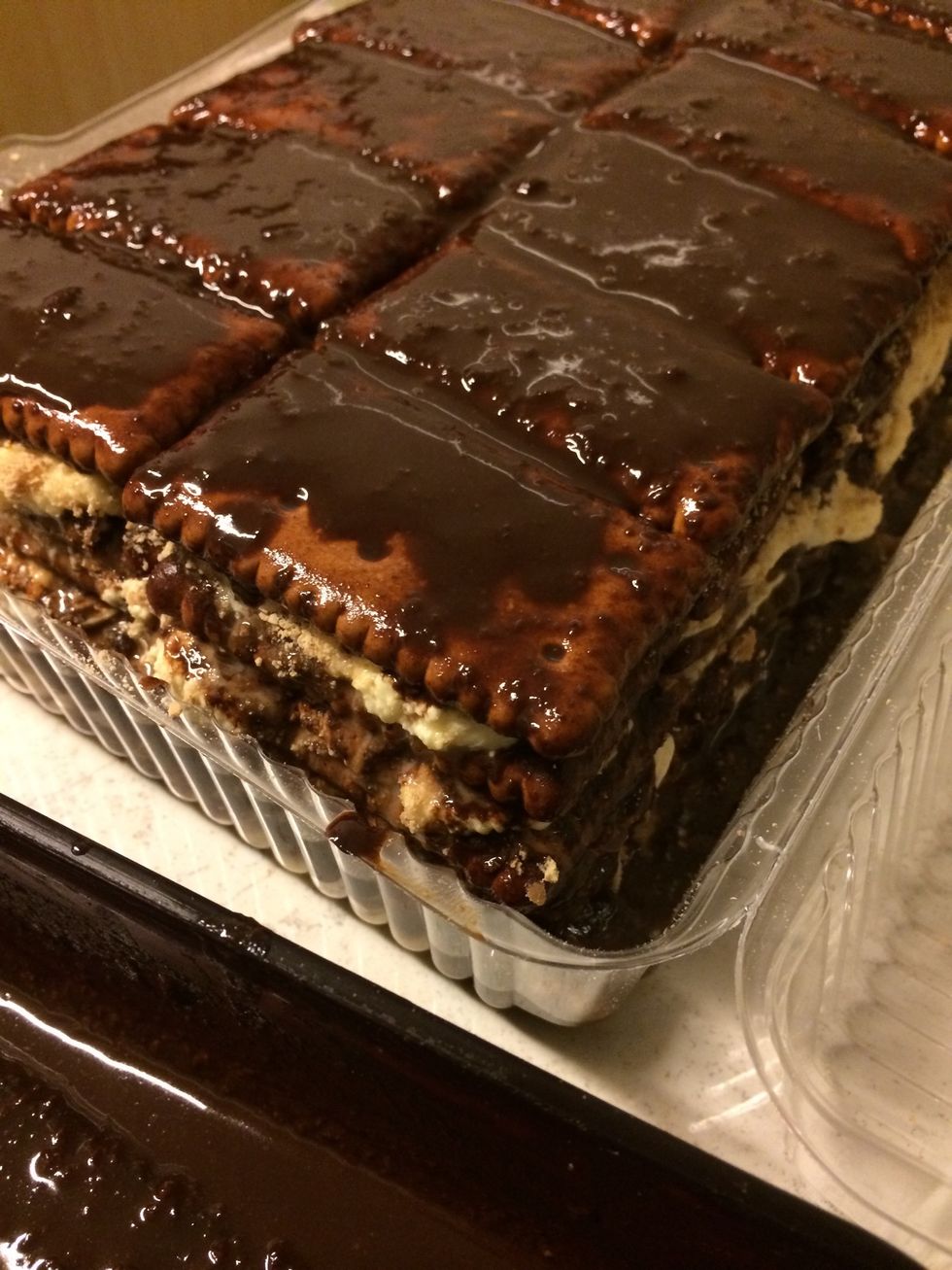 finished! refrigerate overnight and enjoy with a glass of cold milk