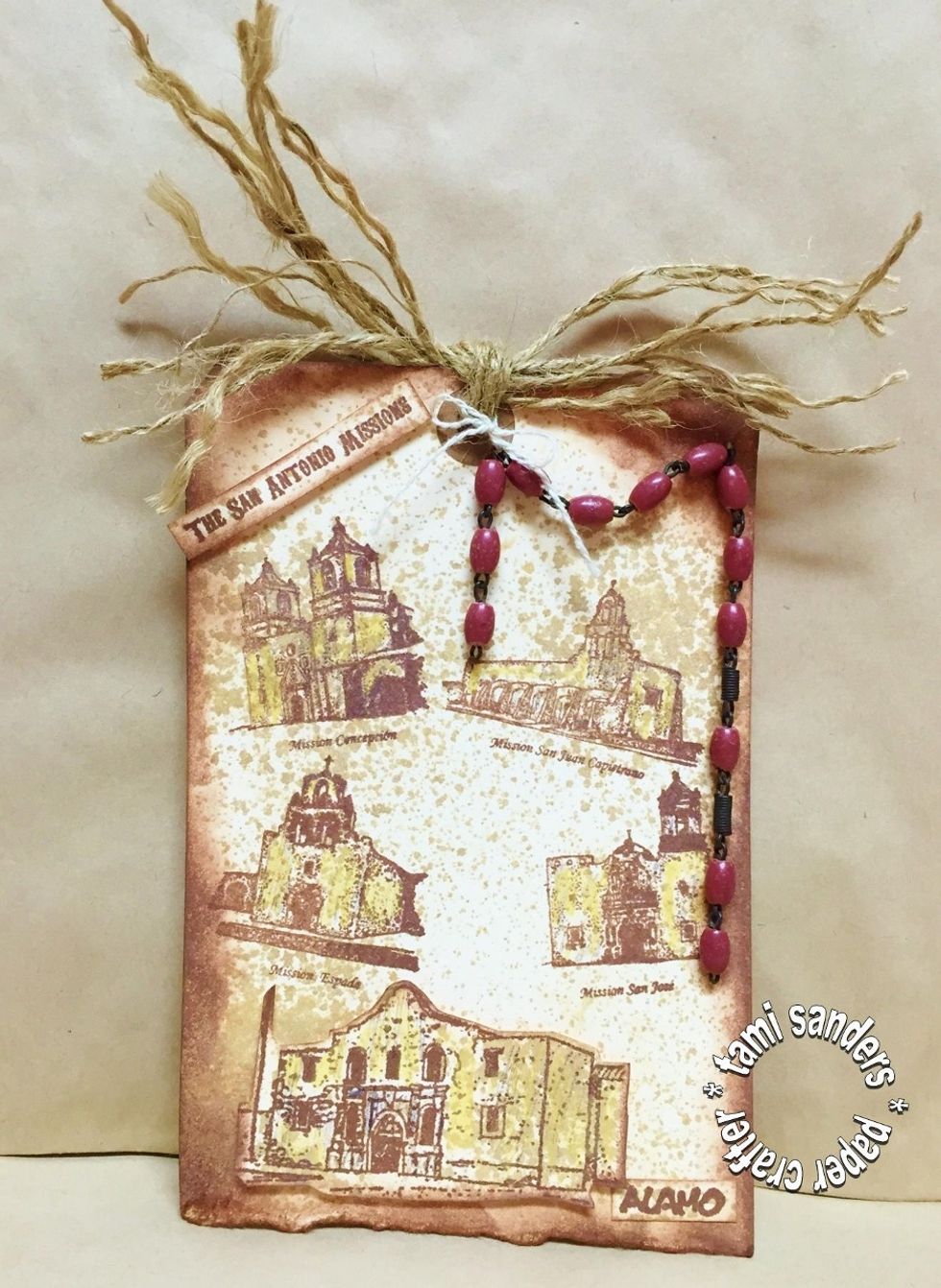 finished tag... please visit Paper Wings Productions to view all their stamp sets... www.paperwingsproductions.com *** visit me - tami sanders * paper crafter at ... www.tamisanders.com