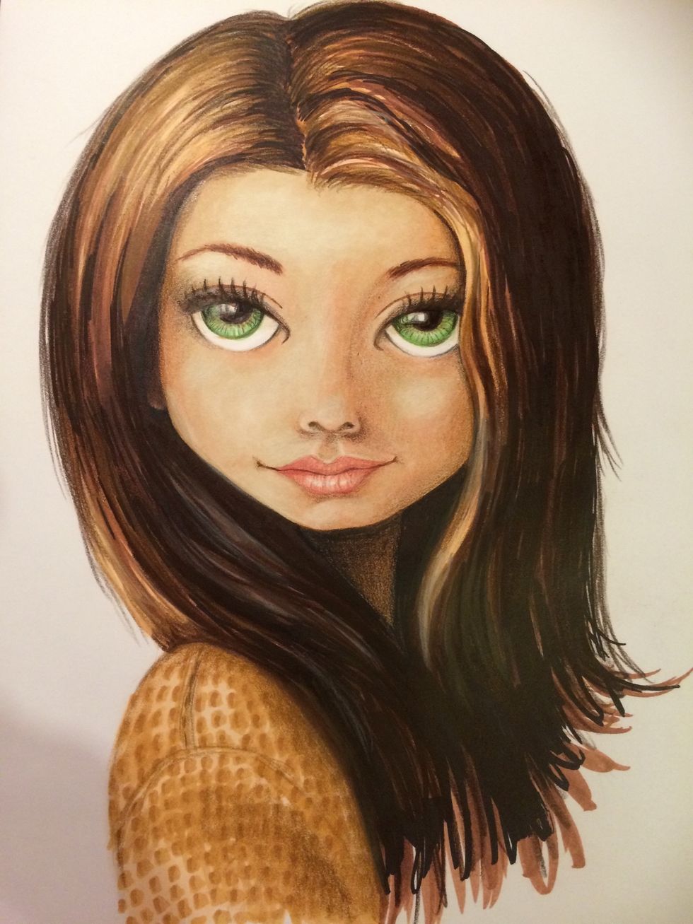 Finished with pencil