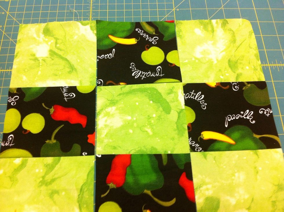 FINISHED! You now have two nine-patch quilt blocks. Let your creativity lead you to a finished product.