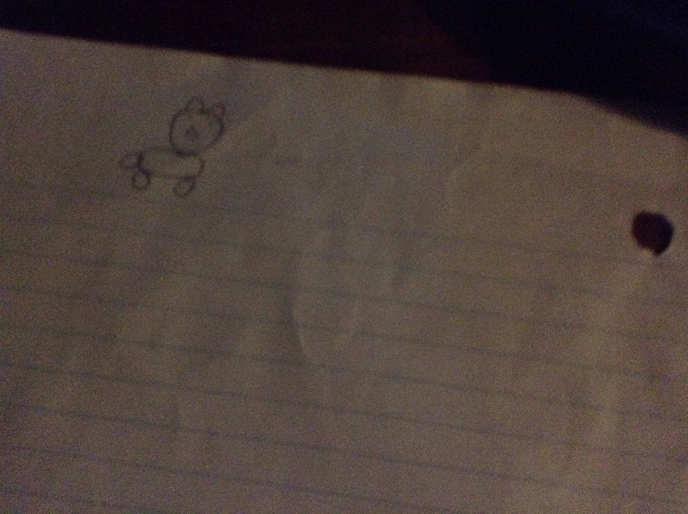 Finlly, draw 1tali for the dog
