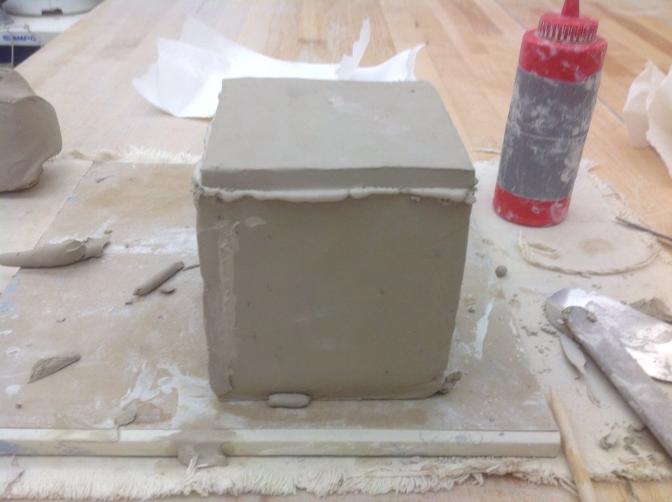 Firmly but gently press together.