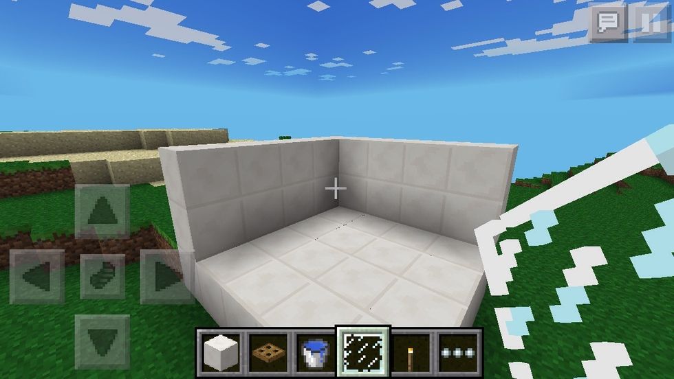 First a shower, start with basic bathroom wall