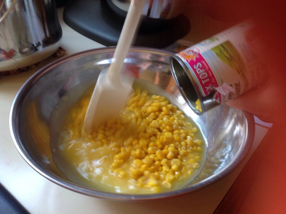 First add and mix one can