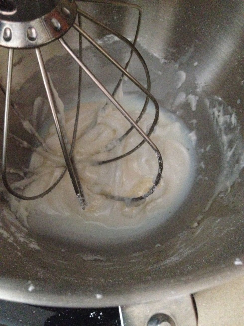 First addition of milk