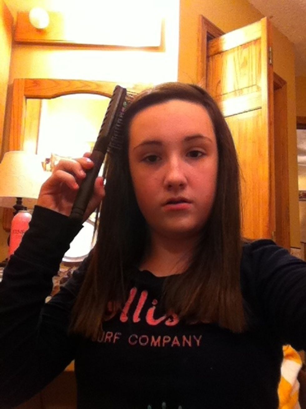 First brush your hair