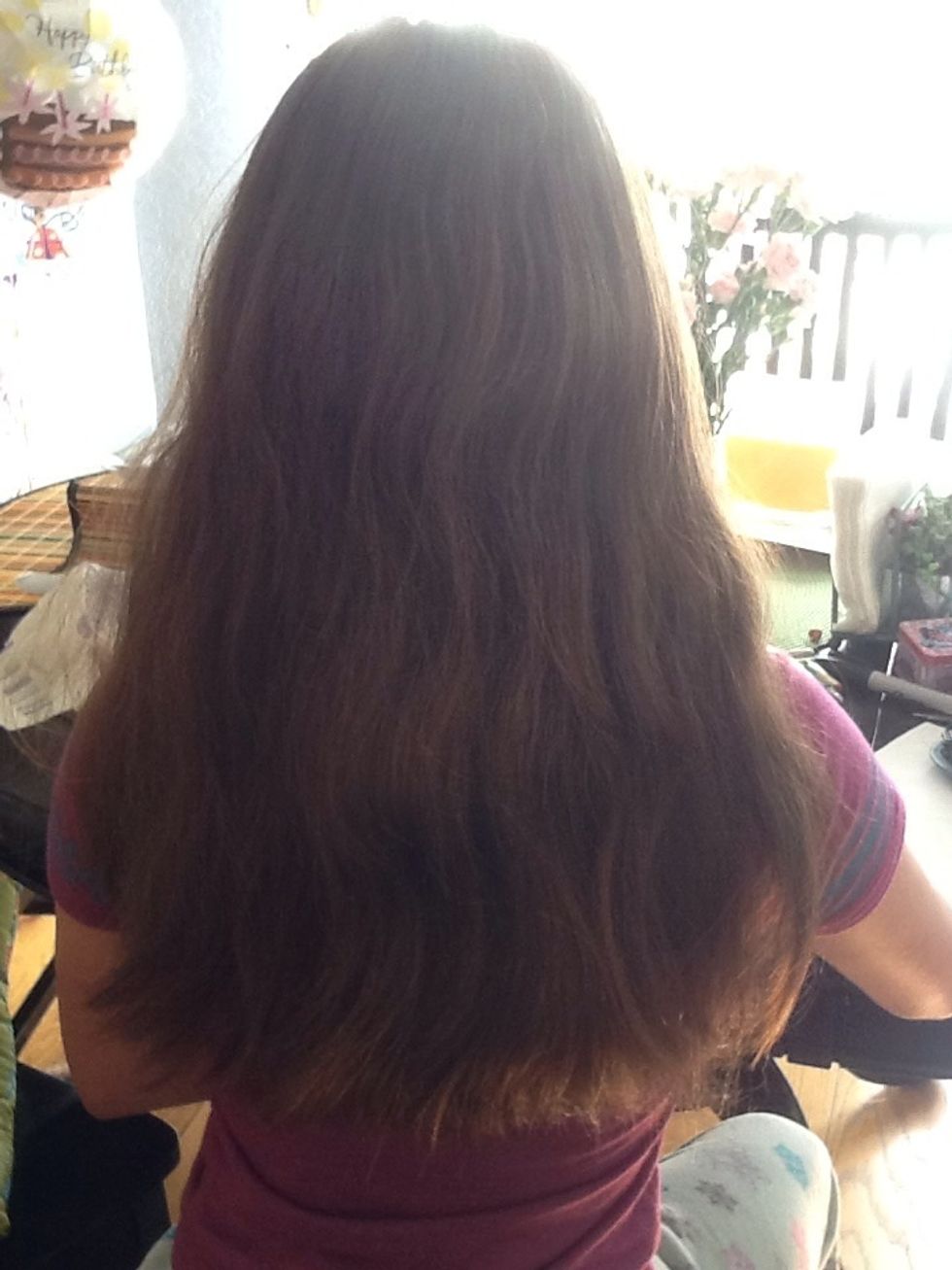 First, brush your hair.