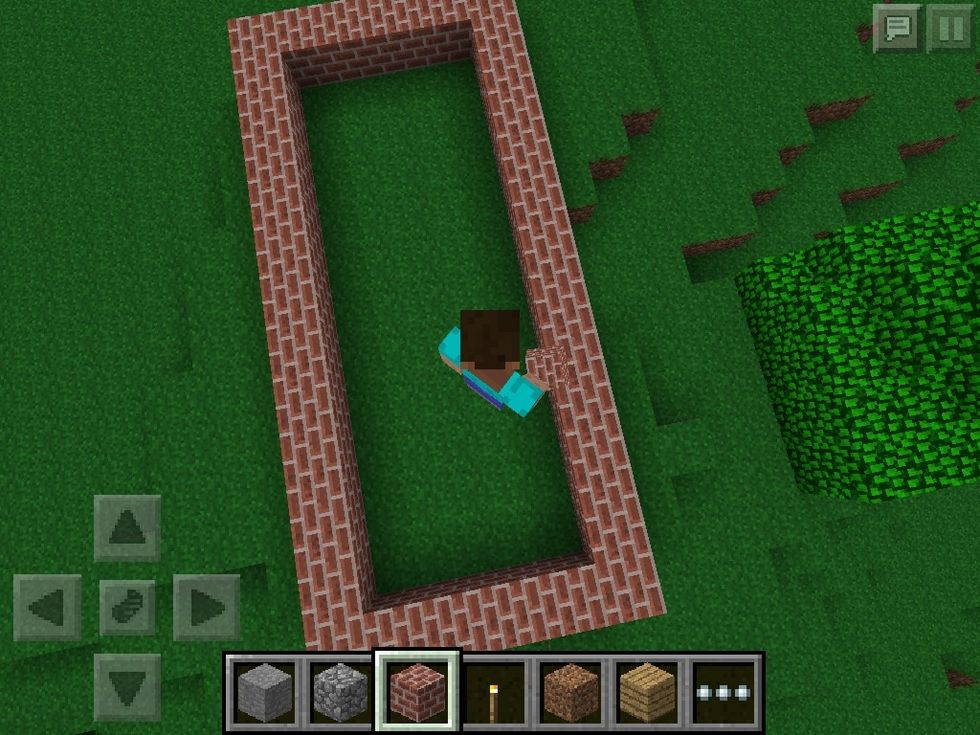 First choose a block and build a base