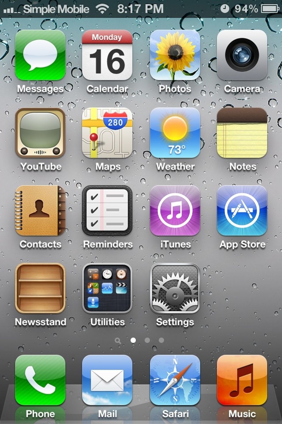 First click on your Camera App. (top right)