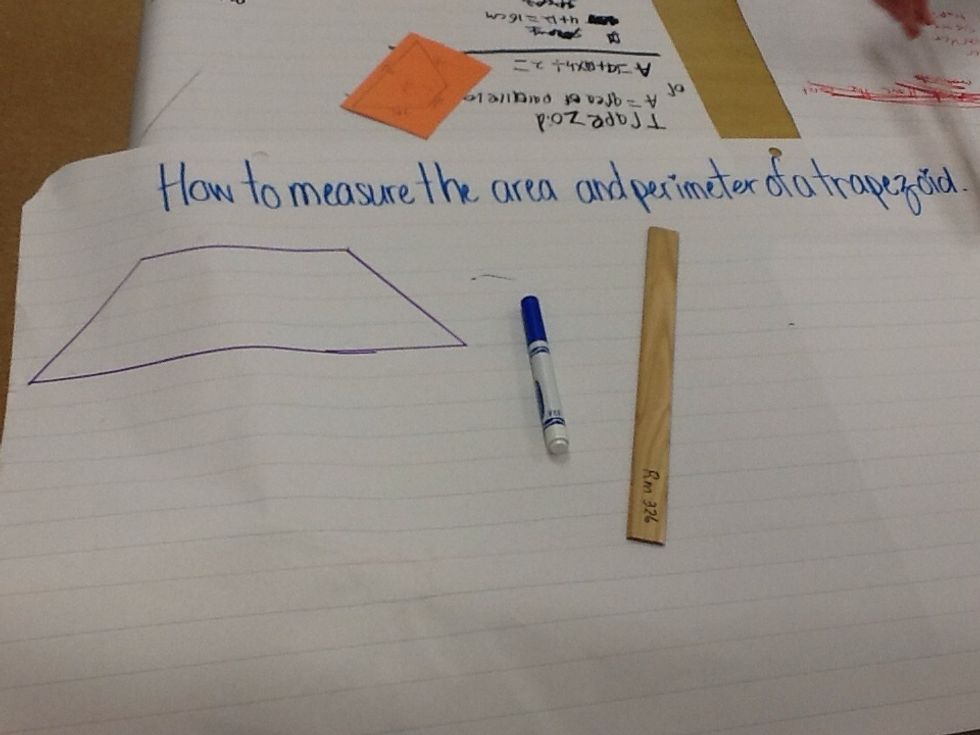 How to measure the area and perimeter of a trapezoid s.g. B+C Guides