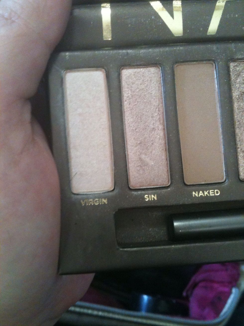 First color is virgin this will go over the whole lid to the brow bone