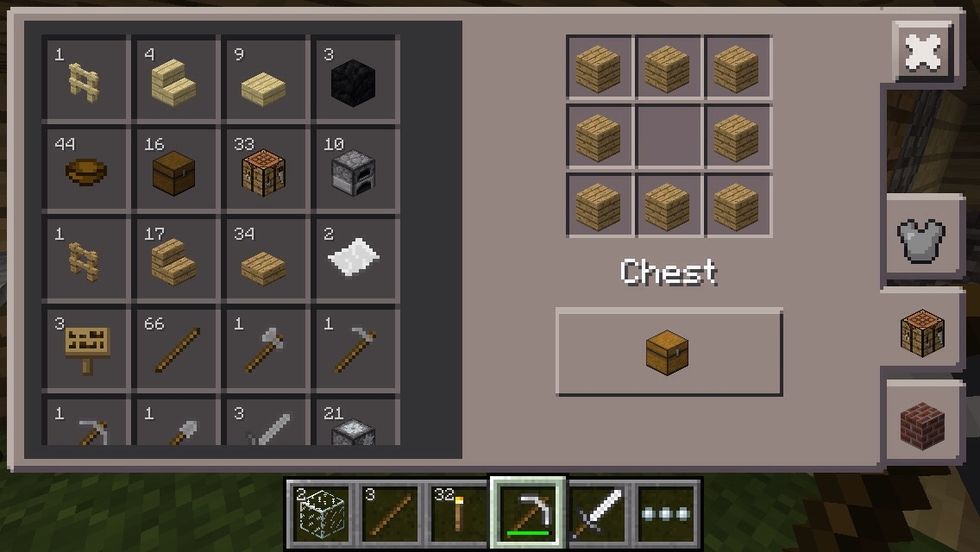 First,craft a chest