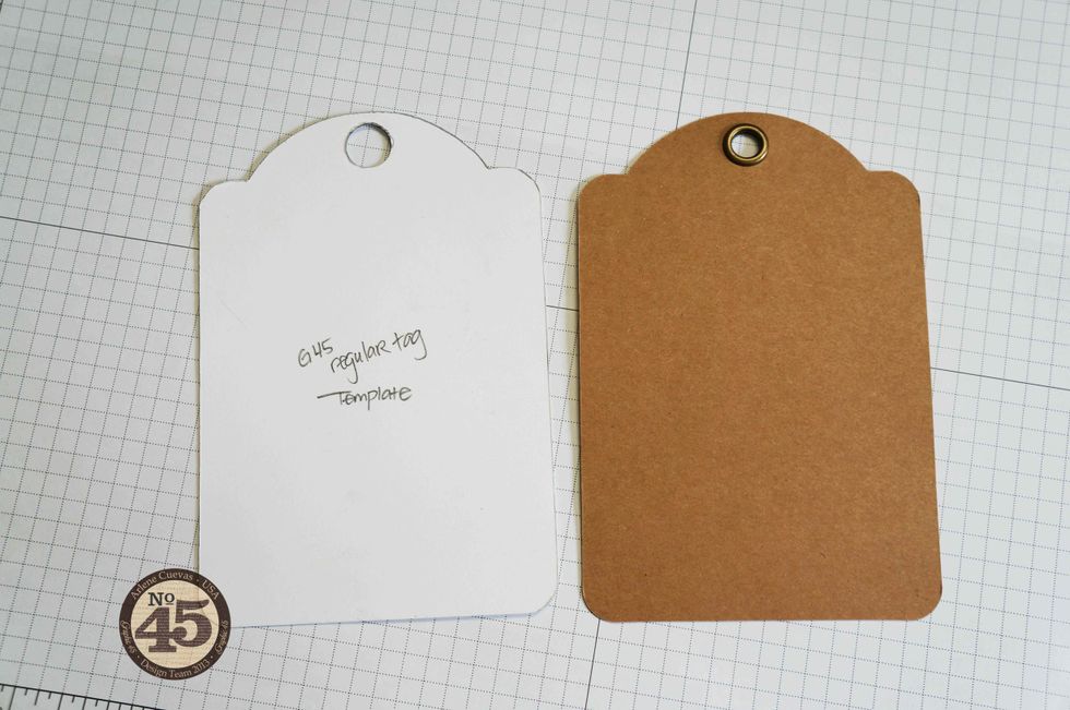 First, create a template (or you could chose to use one of the tags in the album pack).