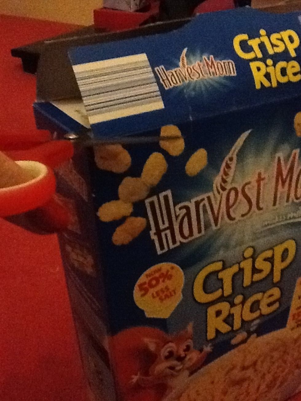 First, cut all the flaps/edges off your cereal box, but don't throw them away!