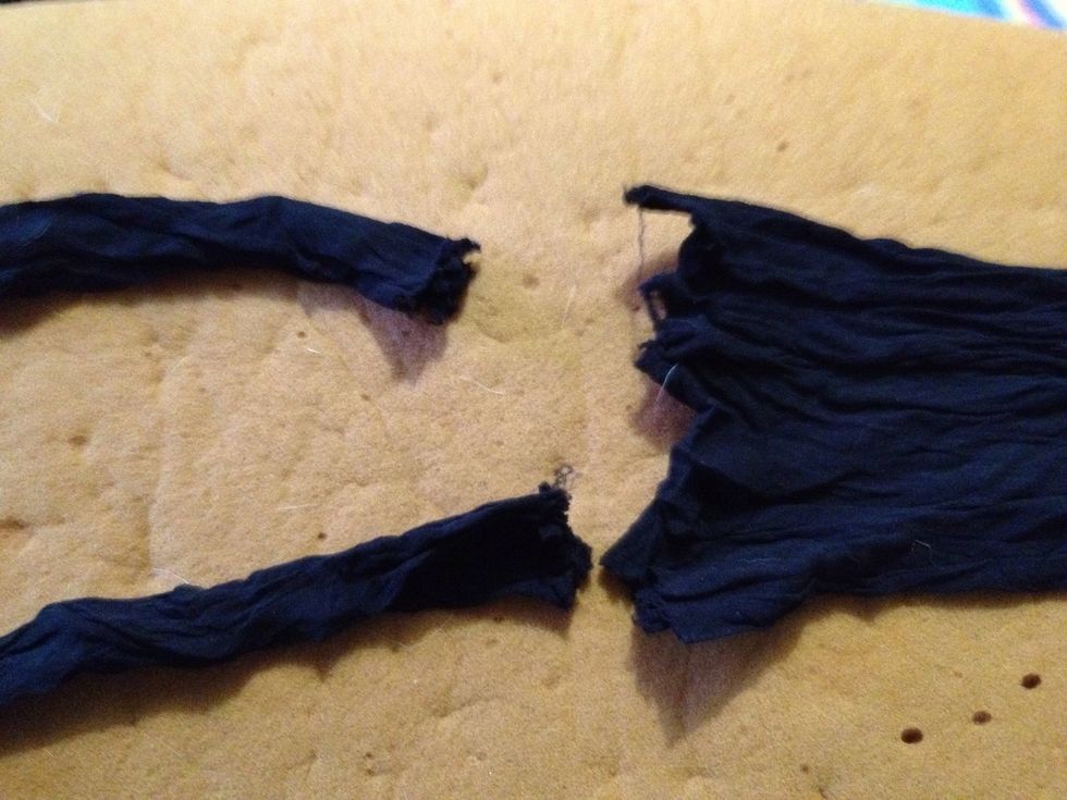 First cut the legs off