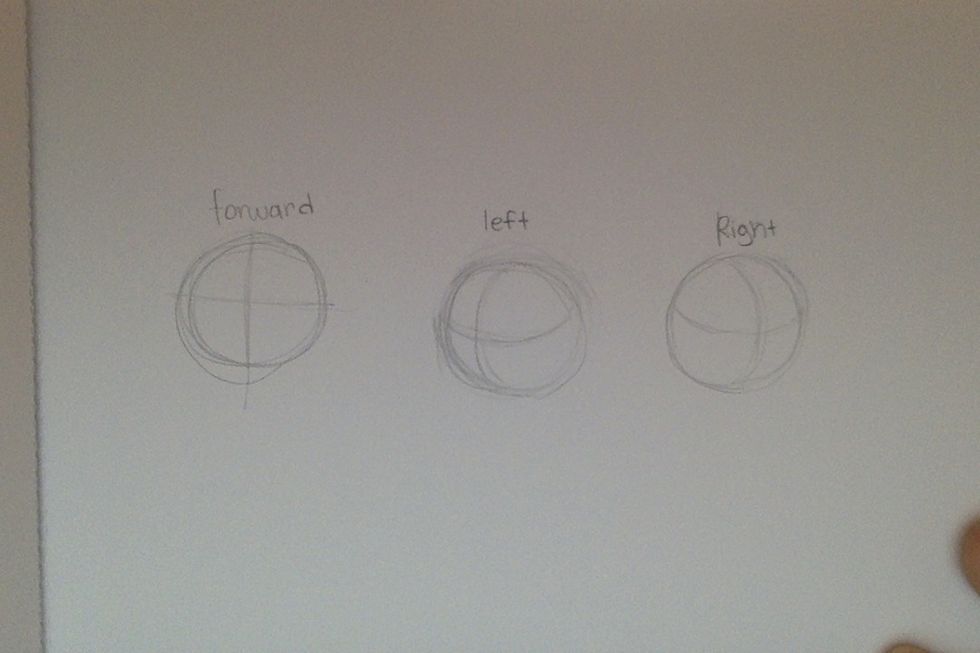 First, decide which way your character will be facing and draw it that way.