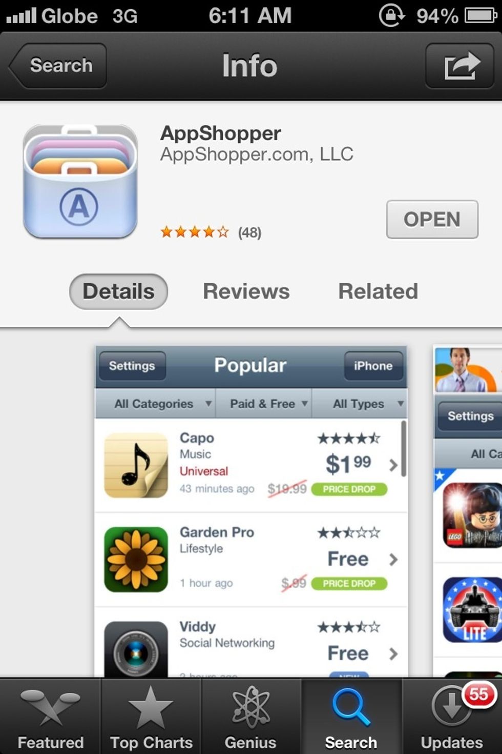 First Download App Shopper on App Store. its FREE