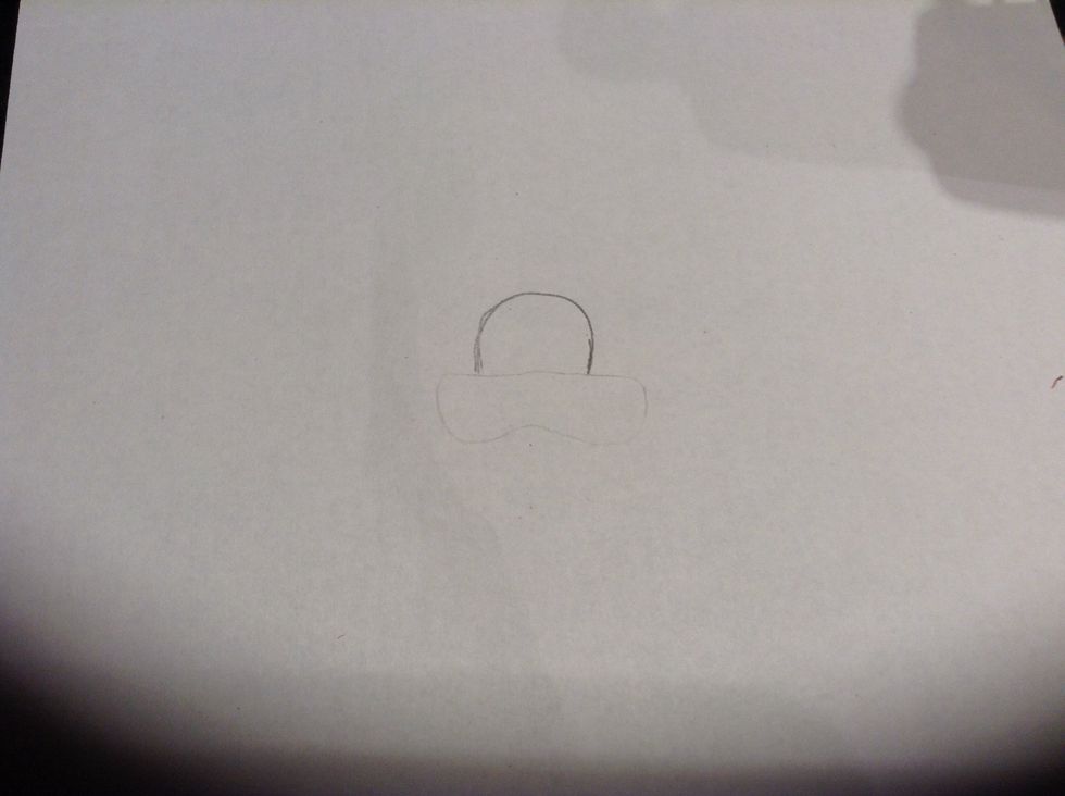 First draw a bump like this