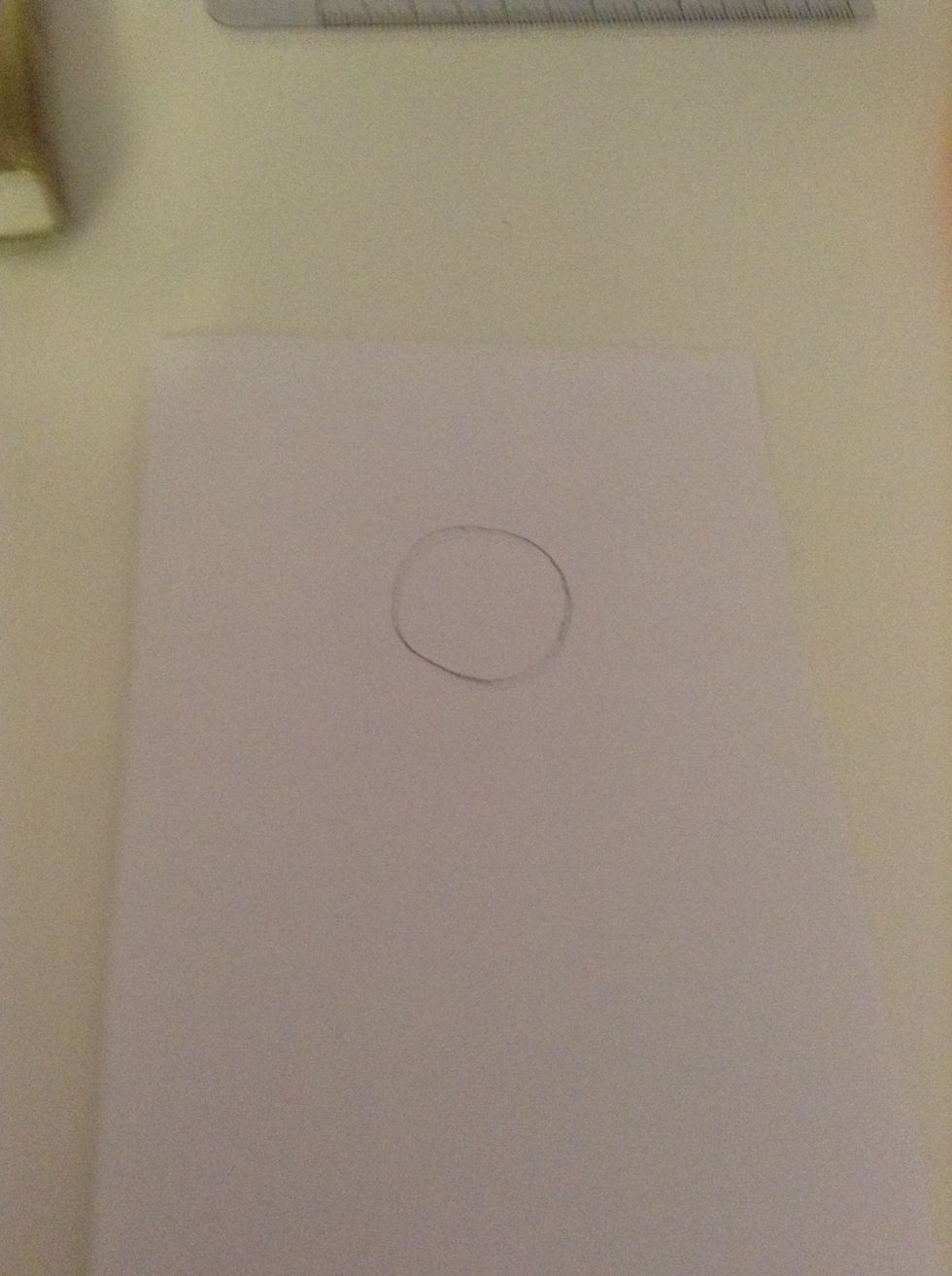 First draw a circle