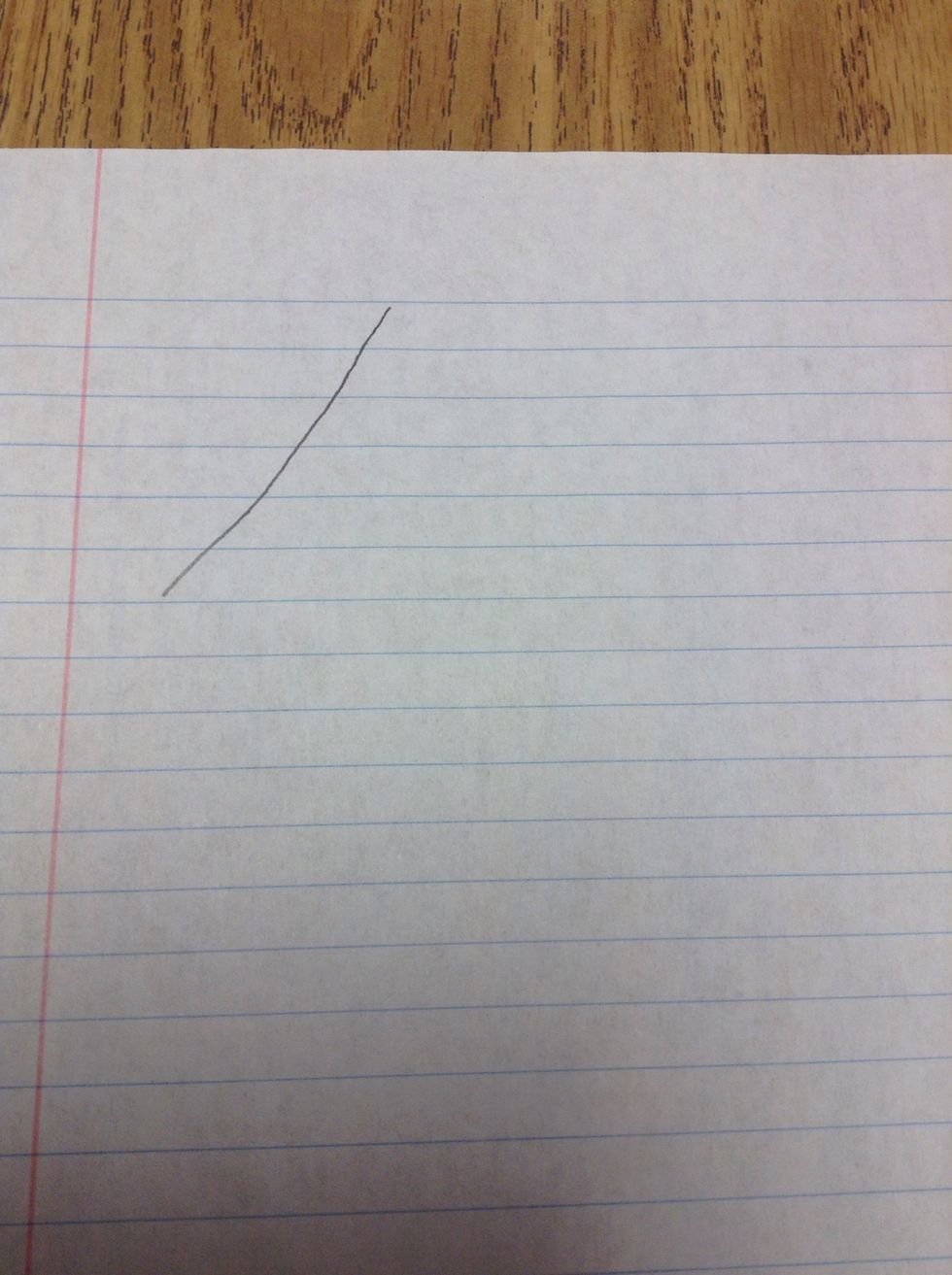 First draw a dieagnel line across the paper