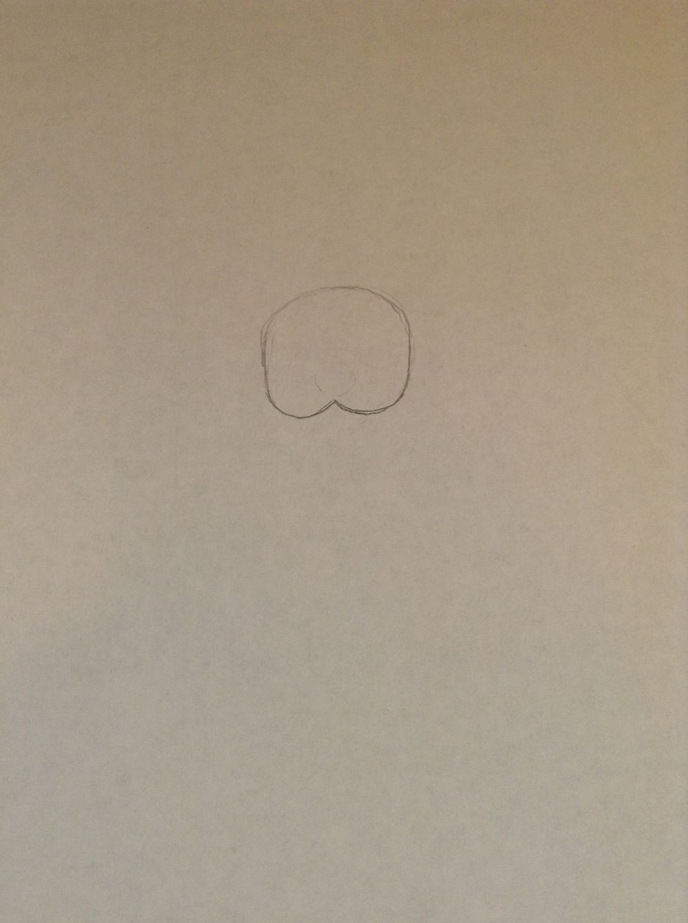 First draw the head shape