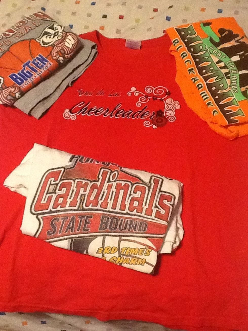 First, find a baggy t-shirt that you want to use.