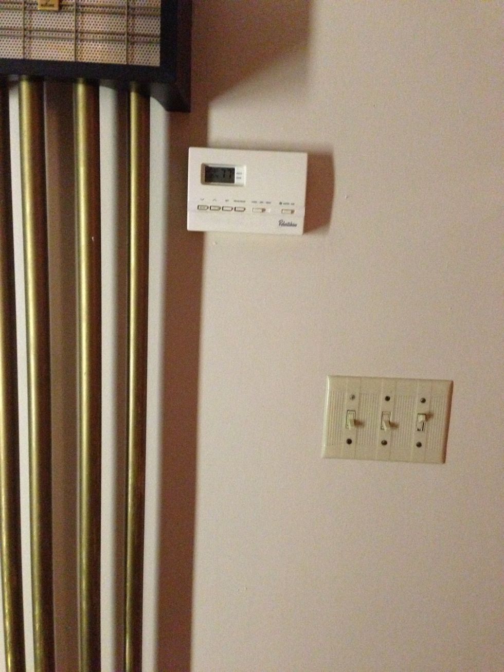 First floor thermostat. HEAT ONLY. AC upstairs.