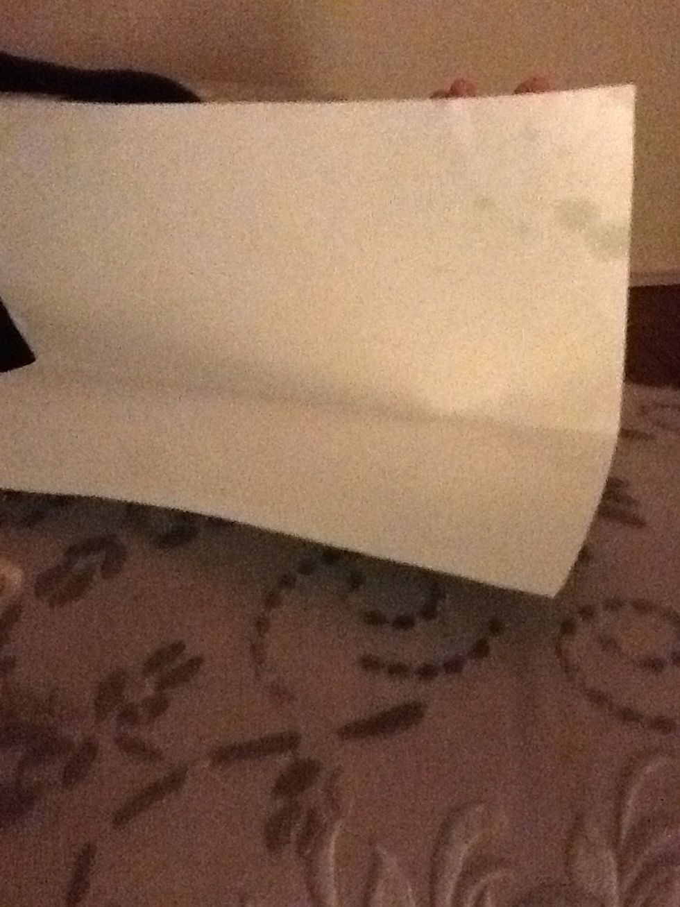 First,fold in half horizontally