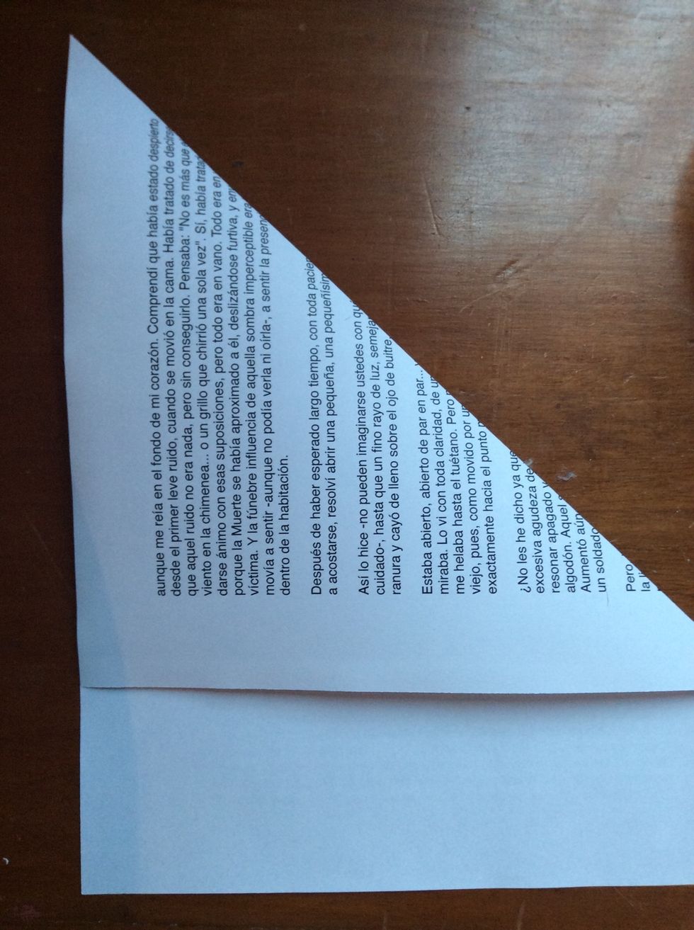 First fold The paper to make a square.