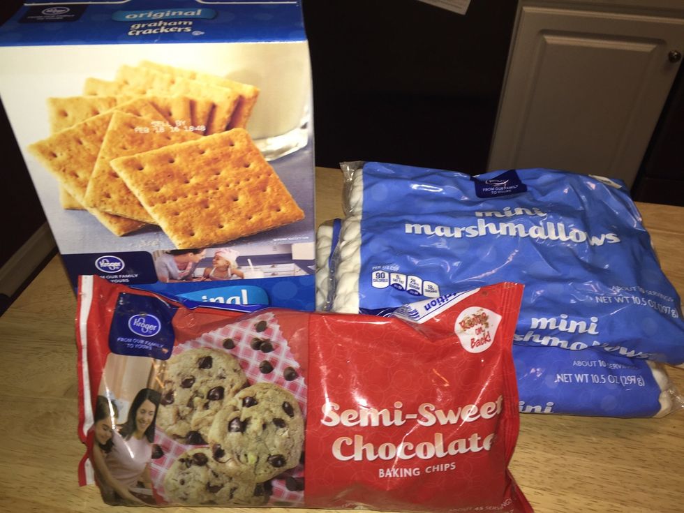 First, gather all materials together.