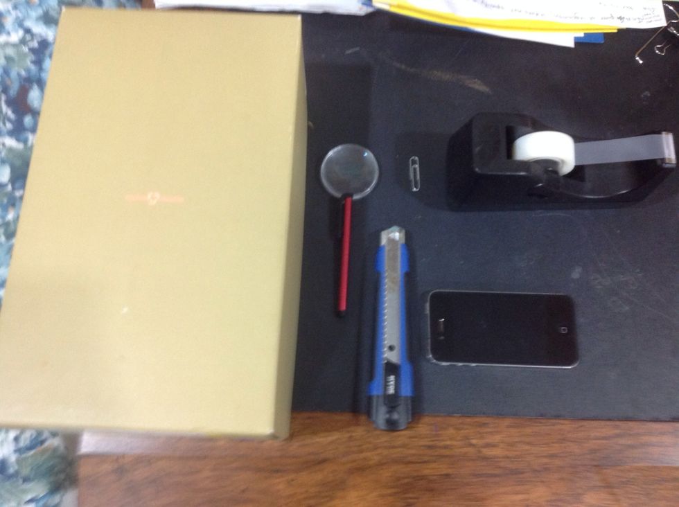 First, gather all of your materials to do the project.