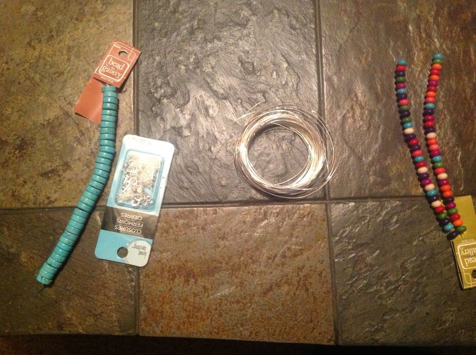 First, gather all of your supplies. You can find all of these items at most craft stores. Choose beads to your taste and style.