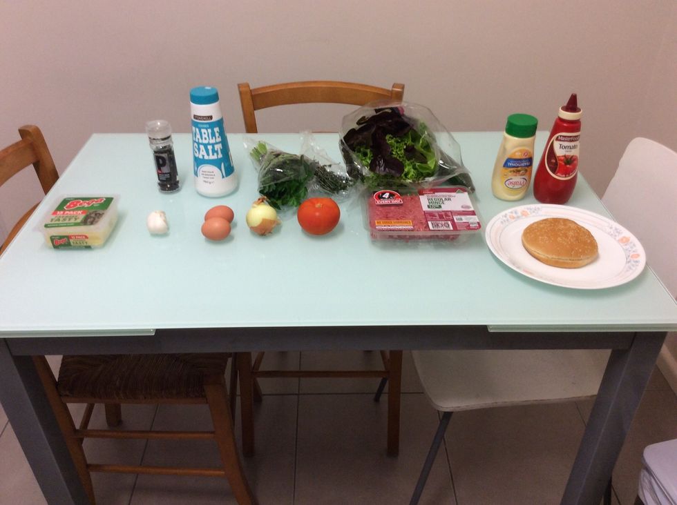 First gather all your ingredients