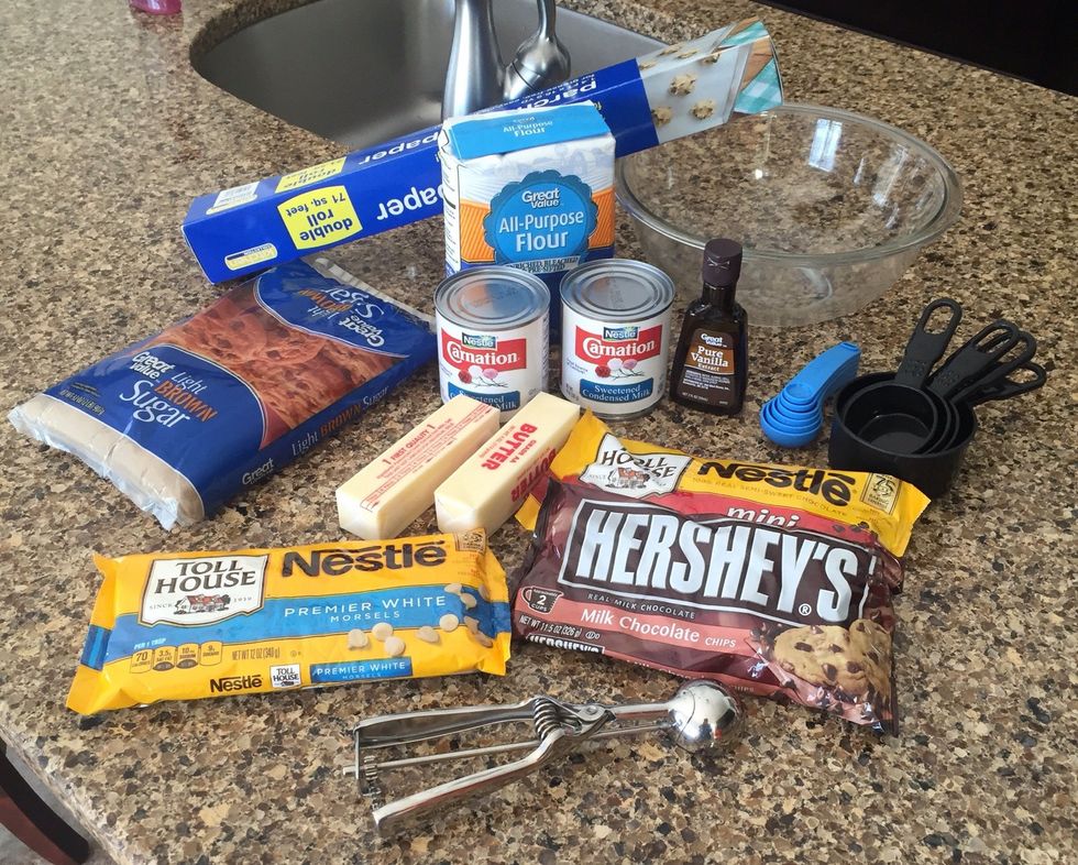 First gather all your ingredients.