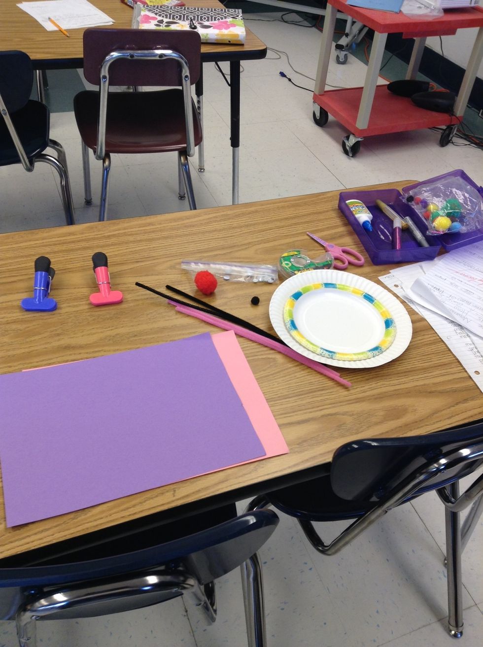 First, gather materials.