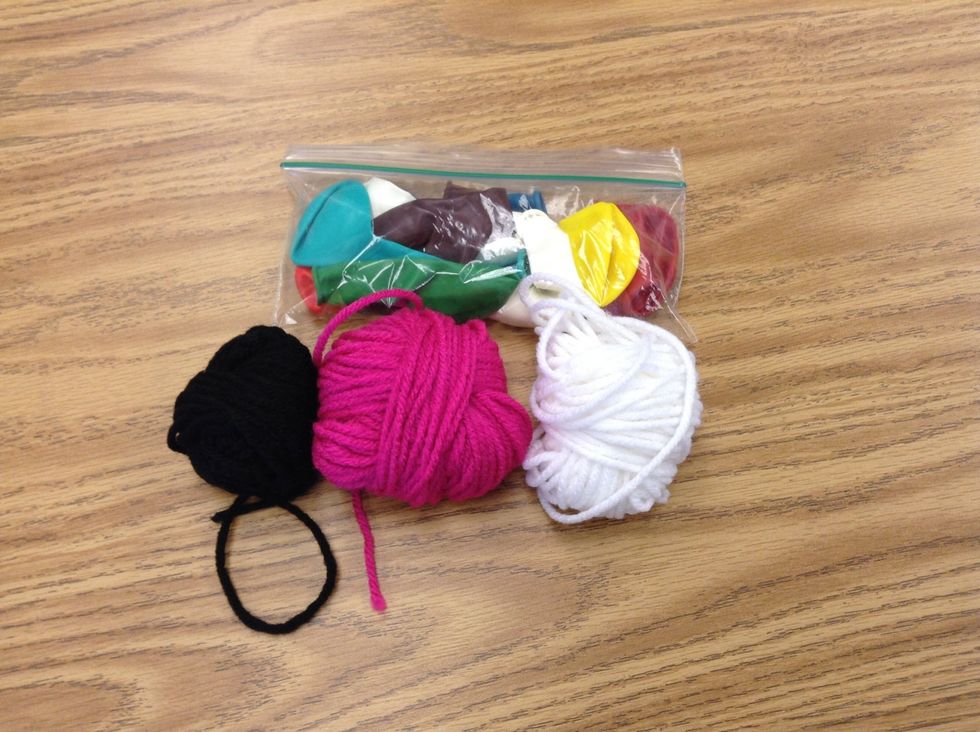 First,gather materials.