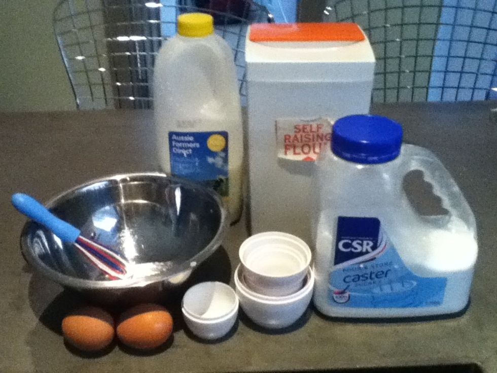 First gather your ingredients!