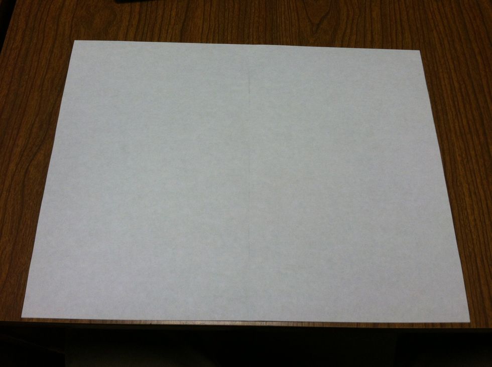 First gather your supplies. Which, in this case is your hands and a piece of printer paper