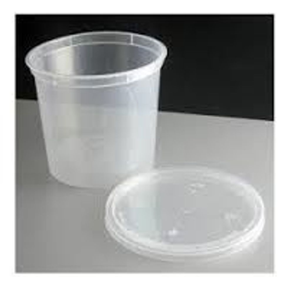 first get a container with a lid to saker the slime at the end