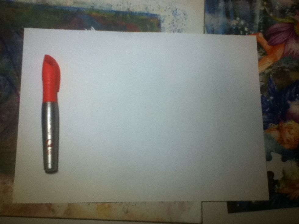 First, get a paper and pen. Today ill be using a permanent marker and a blank sheet of paper is best.