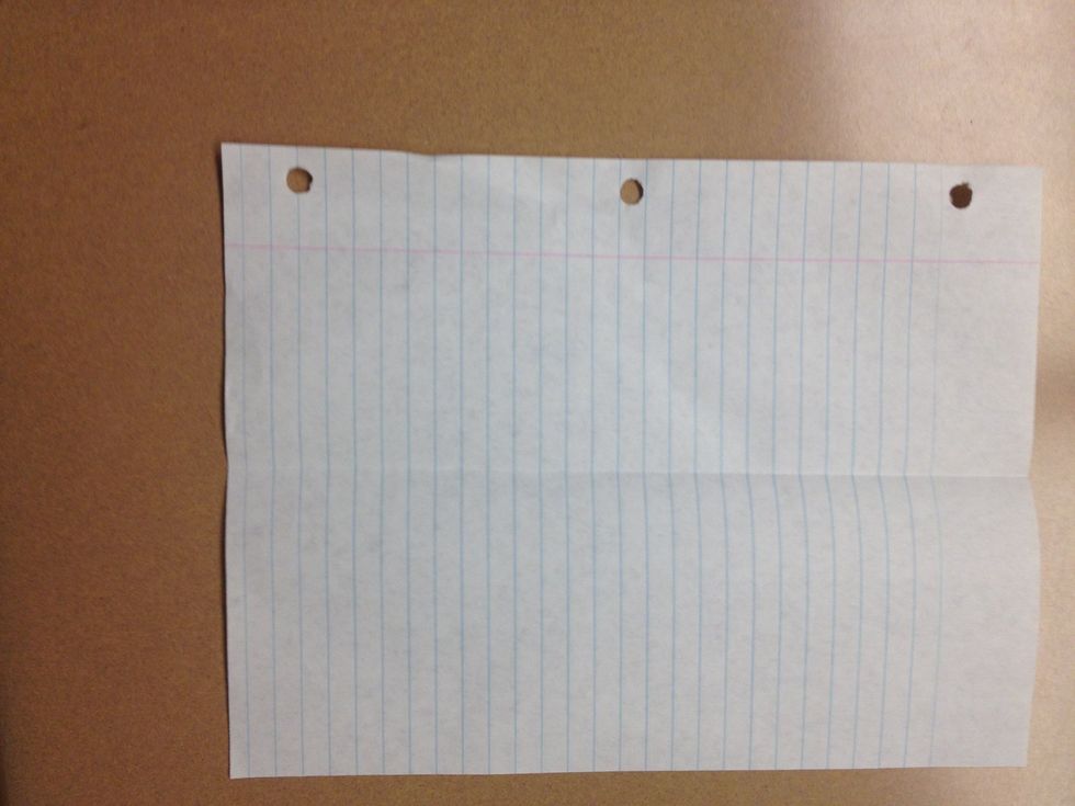 First get a piece of paper