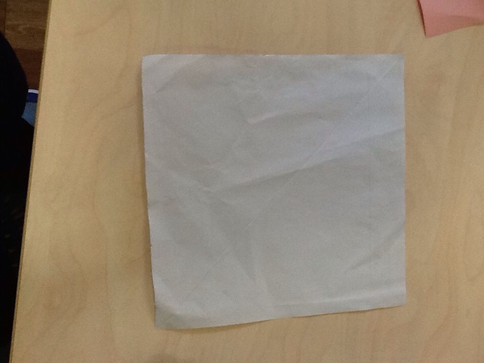 First,get a square paper.