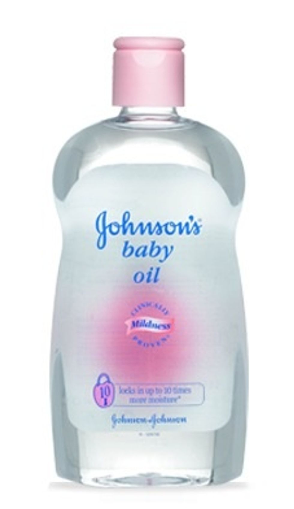 First, get an empty bottle. I used baby oil.