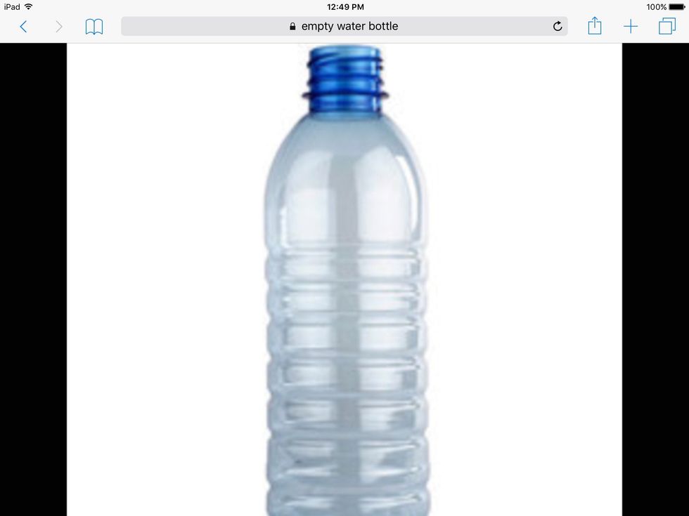 First, get an empty water bottle.