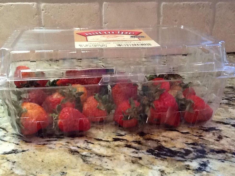 First: get some strawberries